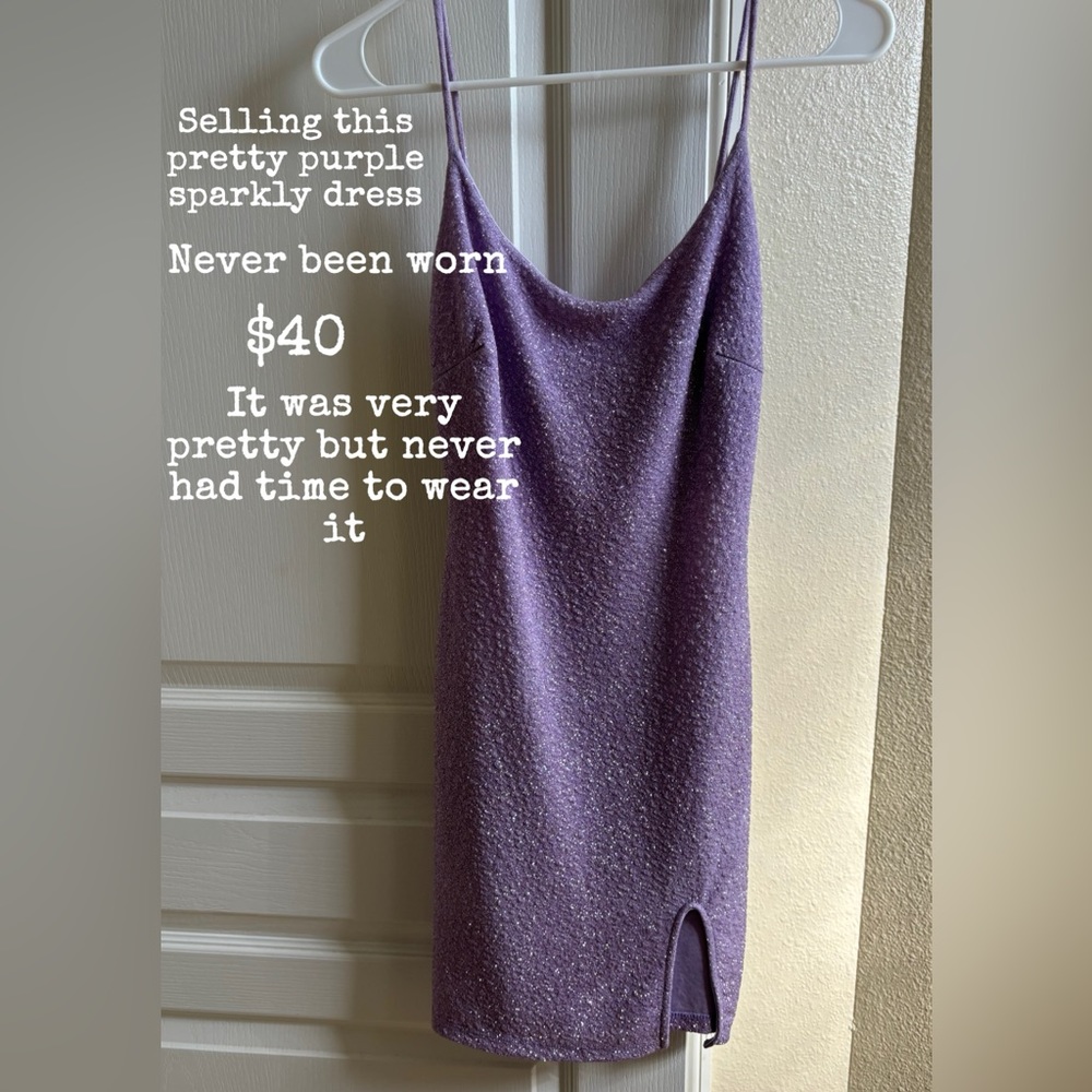 Purple dress. Size small. Worn once.